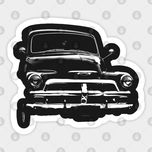 chevrolet 3100, black shirt Sticker by hottehue